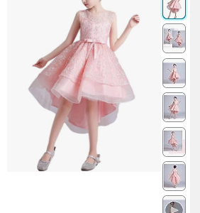 3D Embroidered Flowers Princess